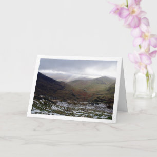Mount Snowdon landskap, Wales Kort