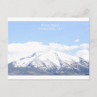 Mount Sopris Carbondale, CO Vykort