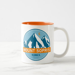 Mount Sopris Colorado Stars Måne Två-Tonad Mugg