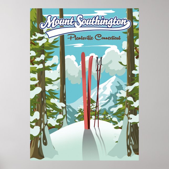 mount southington plantsville, connecticut skidrif poster (Framsidan)