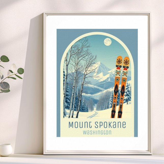 Mount Spokane Washington skidort Poster (Skapare uppladdad)