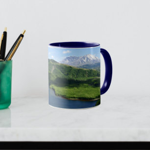 Mount St Helens Coldwater Lake Landskapsvy Mugg
