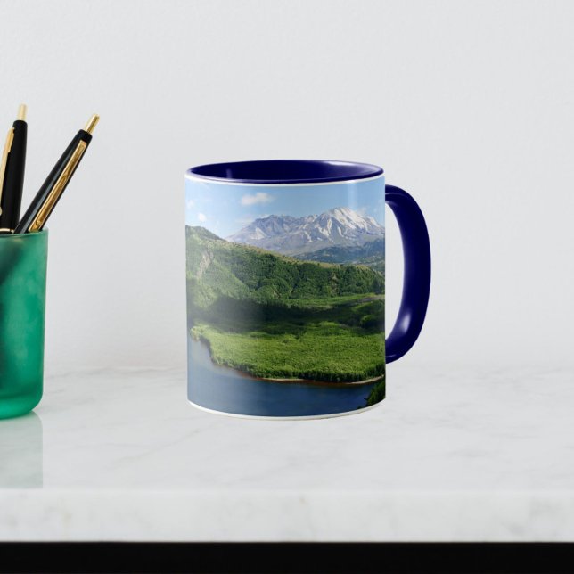 Mount St Helens Coldwater Lake Scenic Landscape Mugg (In Situ)