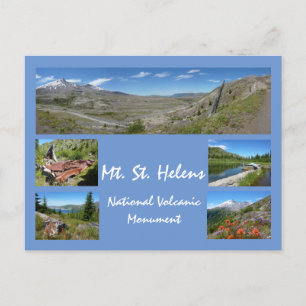 Mount St Helens Collage 2 Vykort