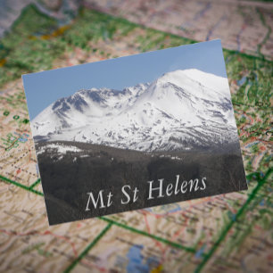 Mount St Helens Crater Travel Photo Vykort