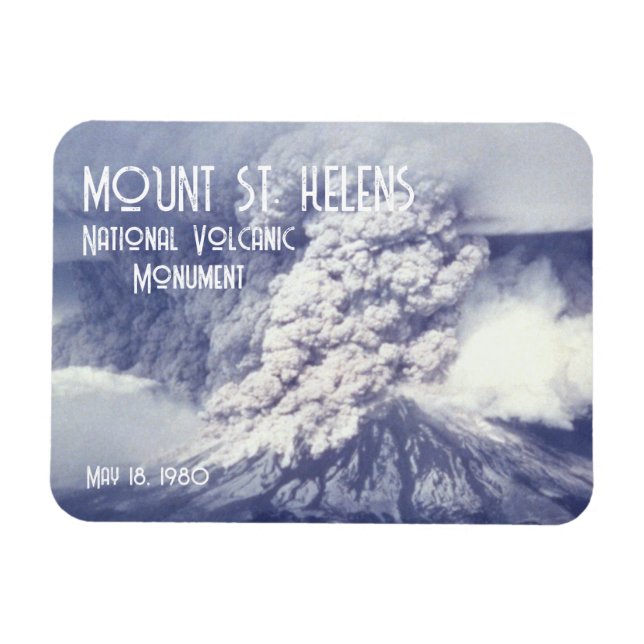 Mount St. Helens Eruption Magnet (Horisontell)