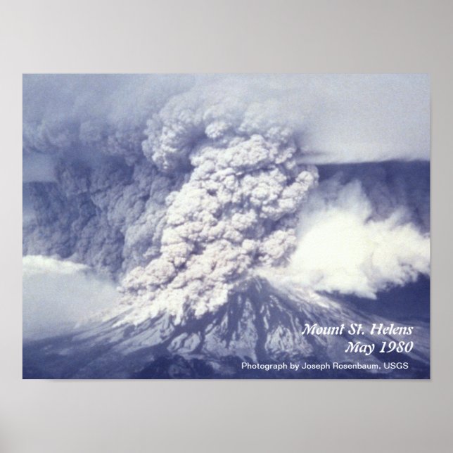Mount St. Helens Eruption Poster (Framsidan)