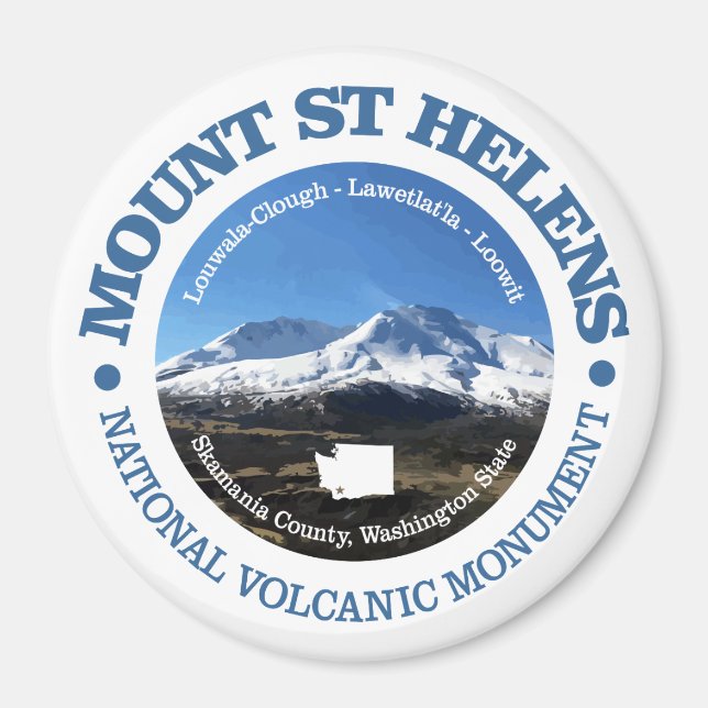 Mount St Helens Magnet (Framsidan)