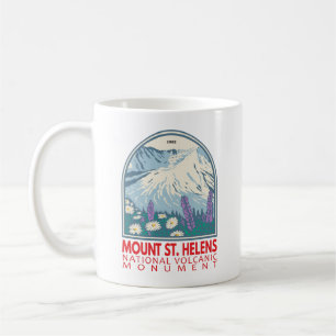 Mount St Helens National Volcanic Monument Retro Kaffemugg
