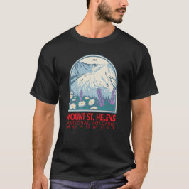 Mount St Helens National Volcanic Monument Retro T Shirt