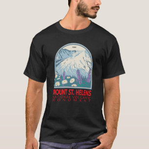 Mount St Helens National Volcanic Monument Retro T Shirt