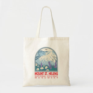 Mount St Helens National Volcanic Monument Retro Tygkasse