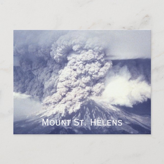 Mount St. Helens utbrott, 18 maj 1980 Vykort (Framsida)