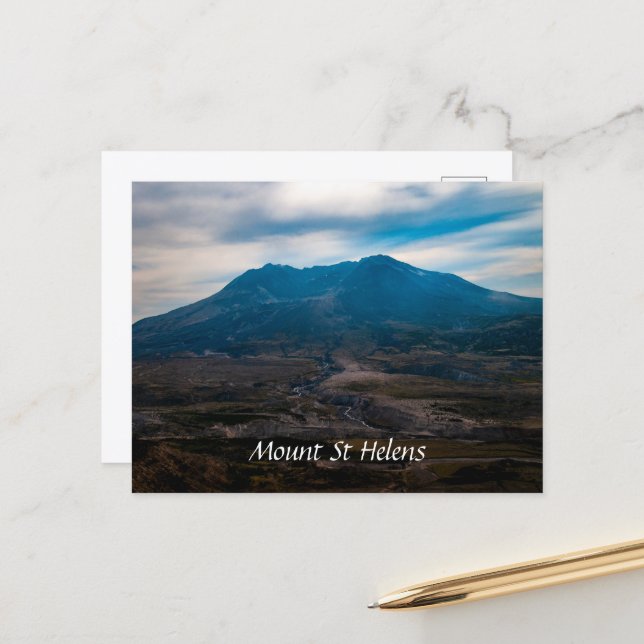 Mount St Helens vykort (Fram/Back In Situ)