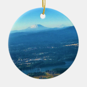 Mount St. Helens, Washington Julgransprydnad Keramik