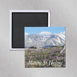 Mount St Helens Wildblomma liggande Magnet