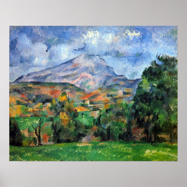 Mount St. Victoire by Paul Cezanne Poster (Framsidan)