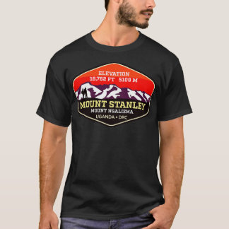 Mount Stanley Mt Ngaliema Uganda Dem Republiken C T Shirt