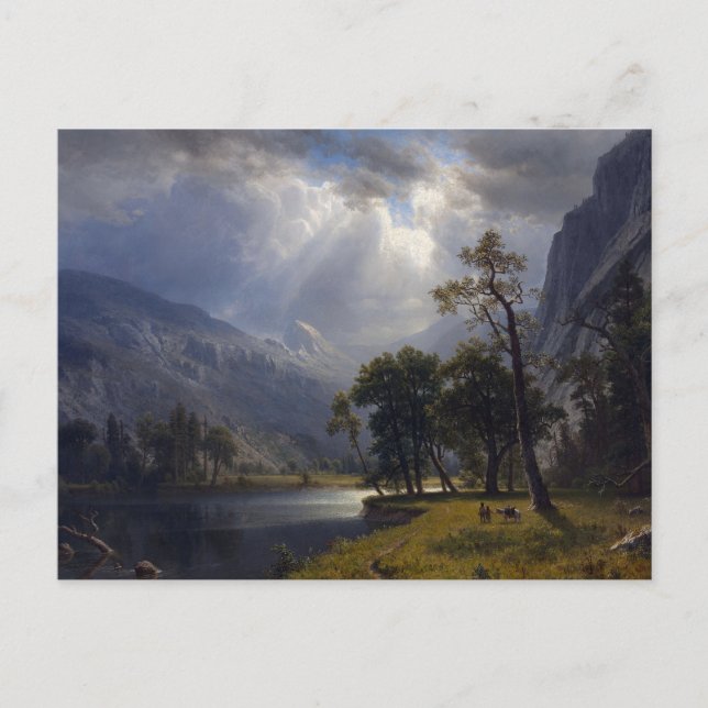 Mount Starr Kung, Yosemite av Albert Bierstadt Vykort (Framsida)