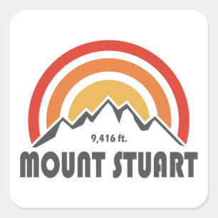 Mount Stuart Fyrkantigt Klistermärke