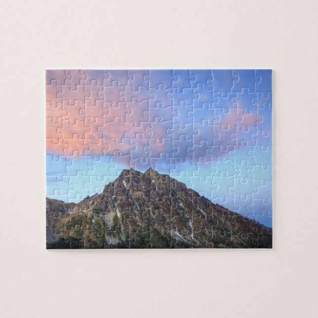 Mount Stuart, vid solnedgång Pussel (Horisontell)
