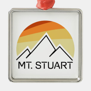 Mount Stuart Washington Retro Julgransprydnad Metall