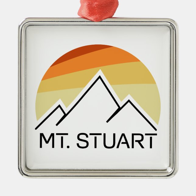 Mount Stuart Washington Retro Julgransprydnad Metall (Framsidan)