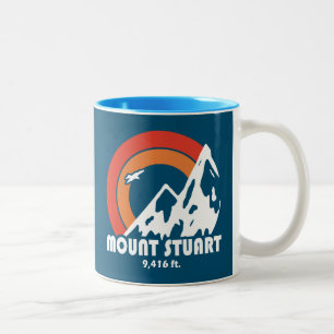 Mount Stuart Washington Sun Eagle Två-Tonad Mugg