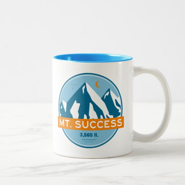 Mount Success New Hampshire Stjärnor Måne Två-Tonad Mugg (Höger)