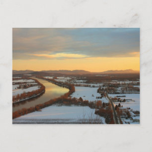 Mount Sugarloaf Winter Sunset Vykort