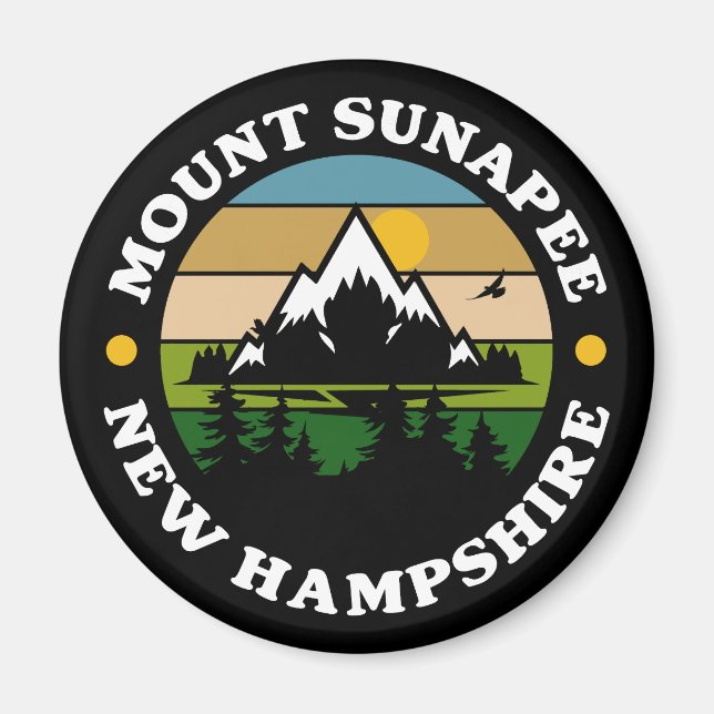 Mount Sunapee,New Hampshire Magnet (Framsidan)