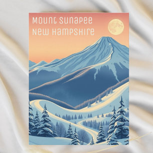Mount Sunapee New Hampshire skidestination vykort
