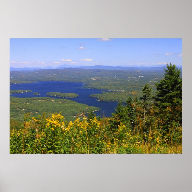 Mount Sunapee Sjö Sunapee View Poster (Framsidan)