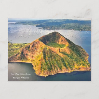 Mount Taal vulkan krater, Filippinerna -  Vykort