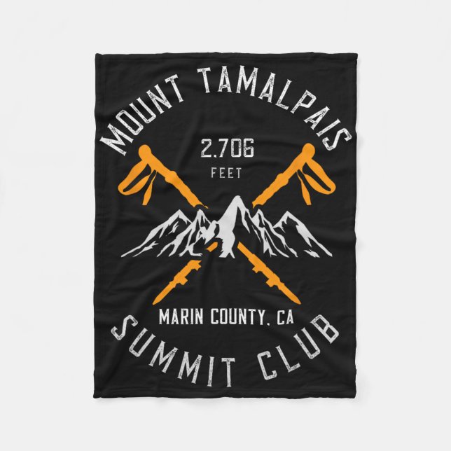 Mount Tamalpais Hiking Marin County California  Fleecefilt (Framsidan)