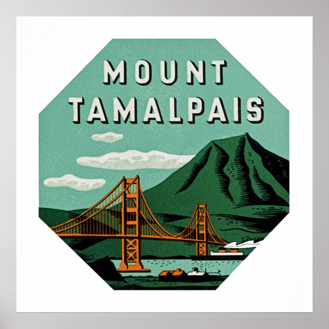 Mount Tamalpais Poster (Framsidan)