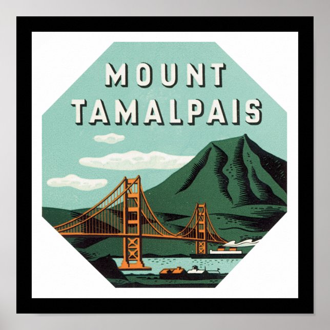 Mount Tamalpais Poster (Framsidan)
