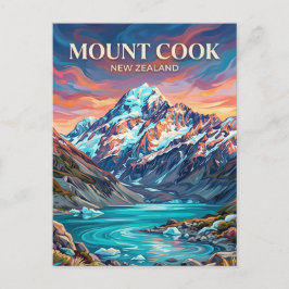 Mount Taranaki Nya Zeeland Vykort