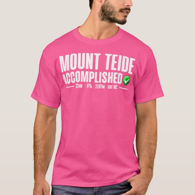 Mount Teide Accomplzed Cycling Vuelta A Espaa Te T Shirt (Framsida)