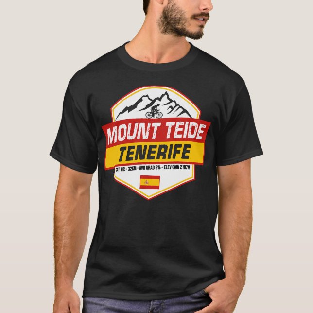 Mount Teide Cycling Spain T Shirt (Framsida)