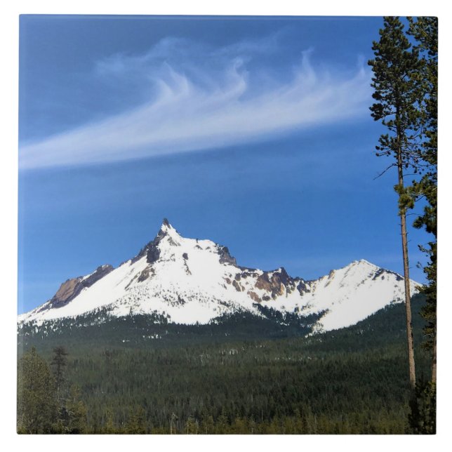 Mount Thielsen, Oregon Kakelplatta (Framsidan)