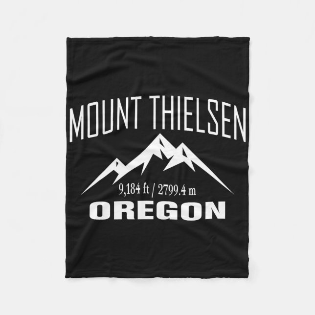 Mount Thielsen Oregon Klättring Summit Club Utomhu Fleecefilt (Framsidan)