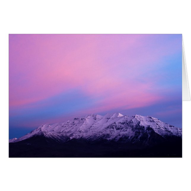 Mount Timpanogos Hälsningskort (Framsidan Horizontal)