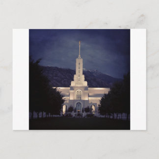 Mount Timpanogos LDS Temple, American Fork, Utah Vykort