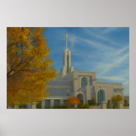 Mount Timpanogos Utah Temple-målning ™ LDS-plakat Poster