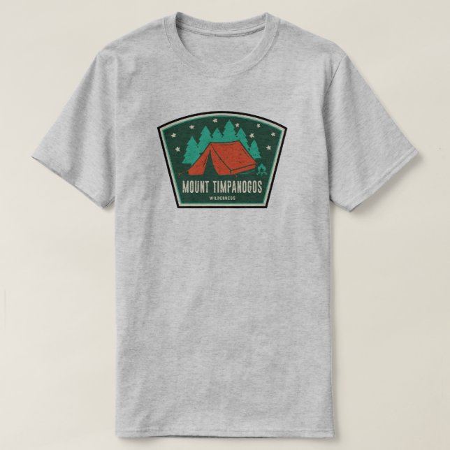 Mount Timpanogos Wilderness Utah Camping T Shirt (Design framsida)