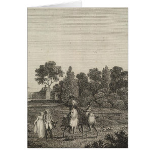 Mount Vernon, general Washingtons hem Hälsningskort