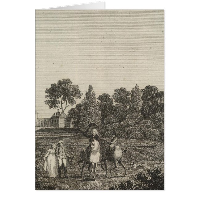 Mount Vernon, general Washingtons hem Hälsningskort (Framsidan)