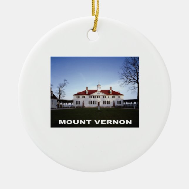 Mount Vernon gw Julgransprydnad Keramik (Framsidan)