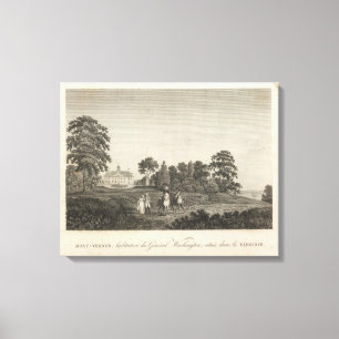 Mount Vernon hem av General Washington Canvastryck